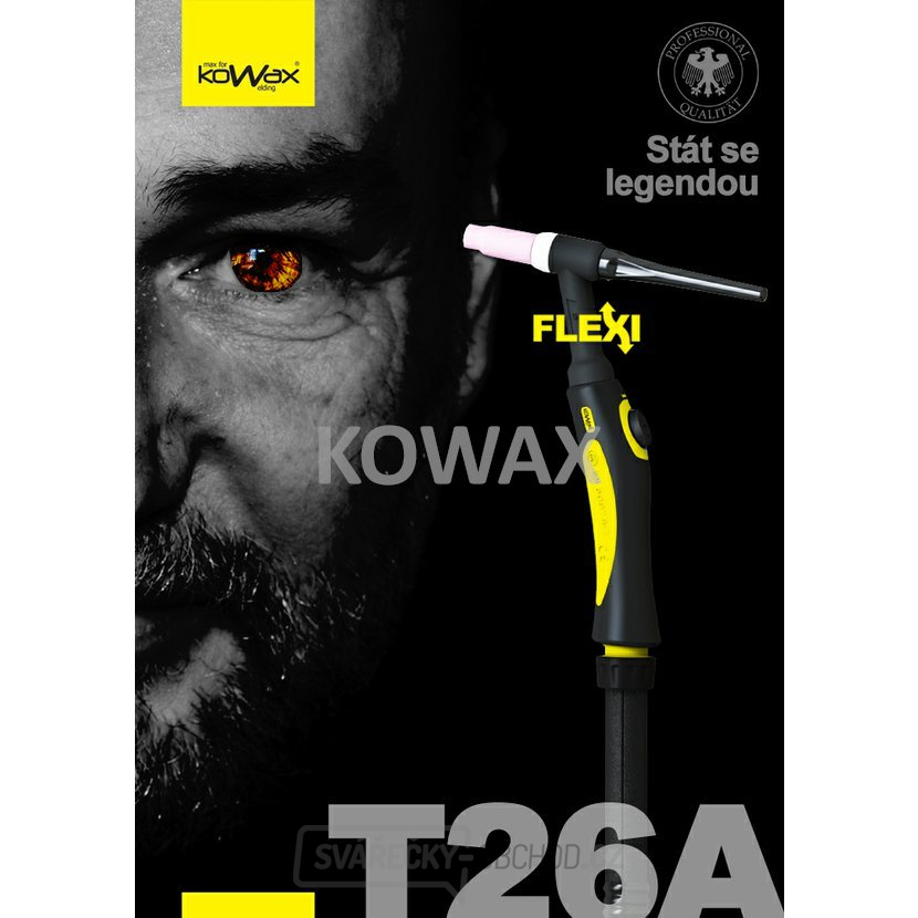 Hořák KOWAX® FLEXI T26A, 4m Hořák ruční TIG