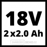 Baterie Power X-Change 18V (2x2,0 Ah) Twinpack Aku Einhell náhled