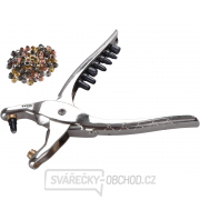 Kleště děrovací-drukovací sada se 100ks oček, ∅2,5-5mm Kleště děrovací-drukovací sada se 100ks oček, ∅2,5-5mm gallery main image