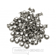 Očka-druky, sada100ks, barva stříbrný nikl Očka-druky, sada100ks, barva stříbrný nikl gallery main image