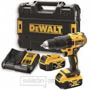 Aku bezuhlíková vrtačka DeWALT 18V XR Li-Ion 2x 4,0Ah DCD777M2T gallery main image