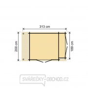 zahradní domek LANITPLAST HENRIETA 313 x 200 cm Náhled