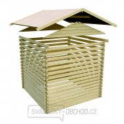 Dřevěný domek KARIBU RADUR 0 (58395) natur náhled