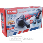Aku úhlová bruska 115mm EXTOL PREMIUM, SHARE20V, 20V Li-ion, bez baterie a nabíječky náhled