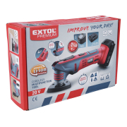 Bruska multifunkční aku SHARE20V, rychloupínací, 20V Li-ion, bez baterie a nabíječky náhled