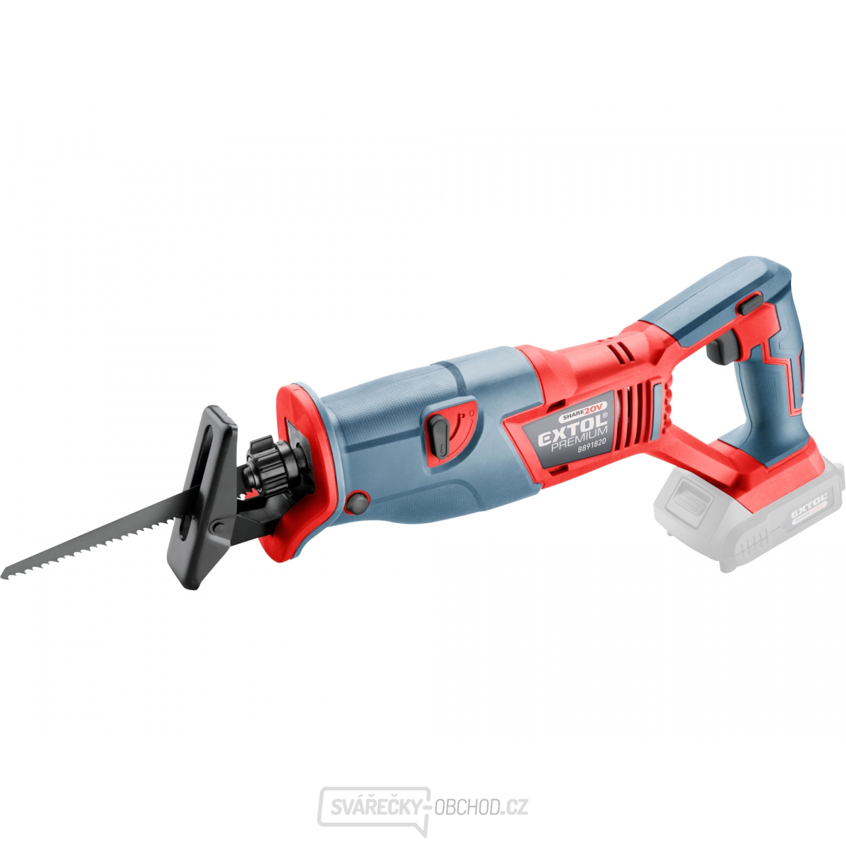 Aku pila ocaska SHARE20V, 20V Li-ion, bez baterie a nabíječky