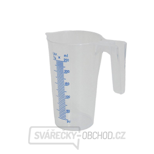 Průhledná polypropylénová odměrná nádobka 0,25 l Průhledná polypropylénová odměrná nádobka 0,25 l gallery main image