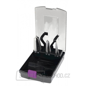 Stupňovité vrtáky, sada 3 ks, 4 – 30 mm Stupňovité vrtáky, sada 3 ks, 4 – 30 mm