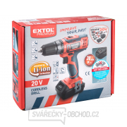 Aku vrtací šroubovák EXTOL SHARE20V, 20V Li-ion, bez baterie a nabíječky náhled
