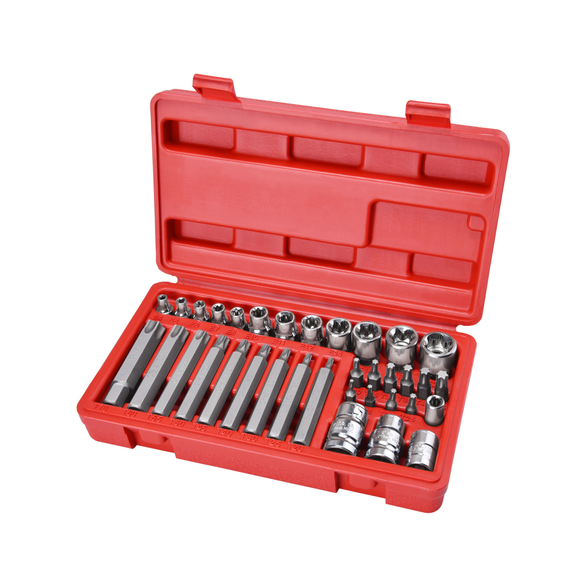 Levně Hlavice a hroty Torx sada 35ks, 1/4",3/8", 1/2" 8818211