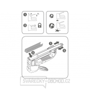 Pistole sponkovací 6funkční, 6-14mm včetně 100ks spon Pistole sponkovací 6funkční, 6-14mm včetně 100ks spon náhled