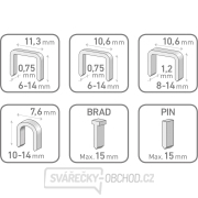 Pistole sponkovací 6funkční, 6-14mm včetně 100ks spon náhled