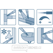 Hořák MINI s piezo zapalovačem a předehřevem plynu na kartuše s EU závitem 7/16