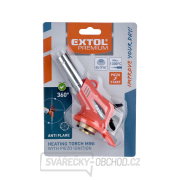 Hořák MINI s piezo zapalovačem a předehřevem plynu na kartuše s EU závitem 7/16