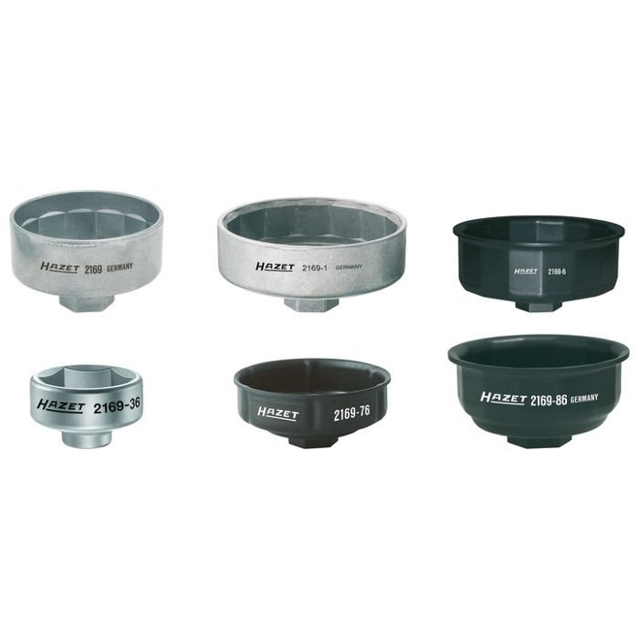 Sada miskových klíčů na olejové filtry HAZET 2169/6 8910000021696