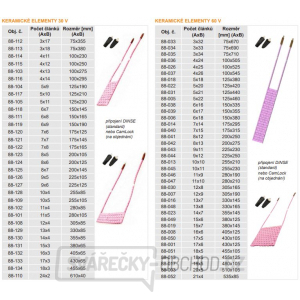 DHC Keramický element 30V,1,35kW 7x6, 175x125mm DHC Keramický element 30V,1,35kW 7x6, 175x125mm gallery main image