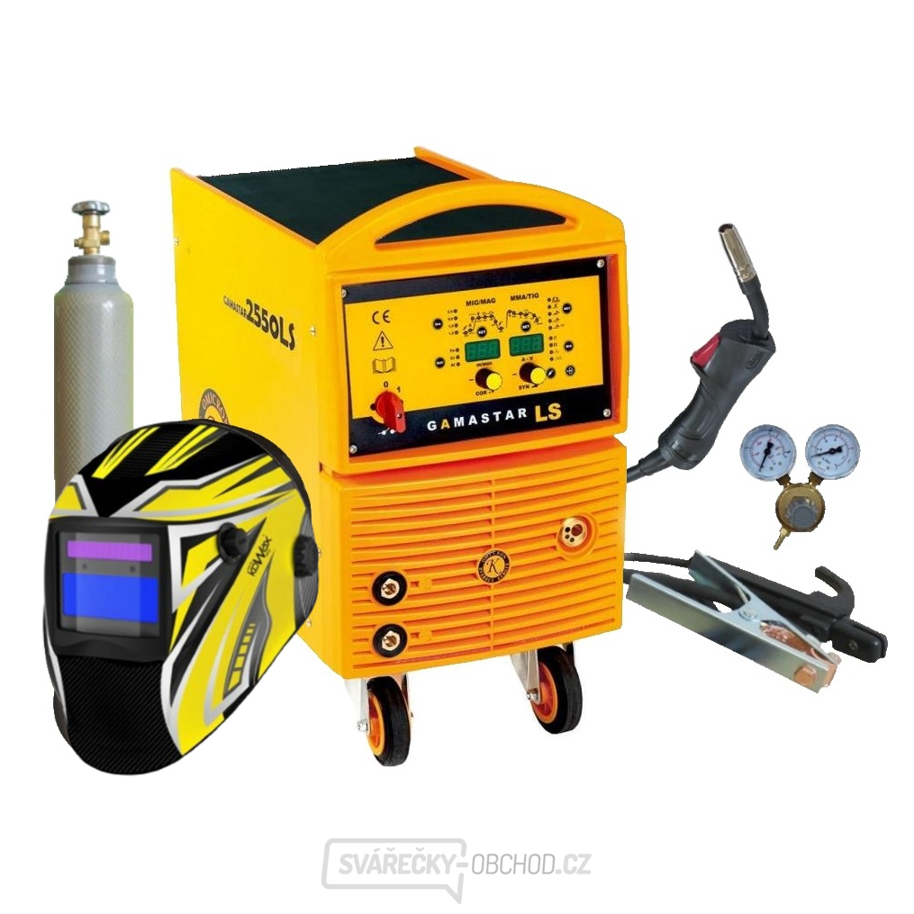 Gamastar 2550LS SYNERGIE 4kladka + Hořák 4m + 25/3m Kabely + Ventil + Kukla + plná Láhev CO2