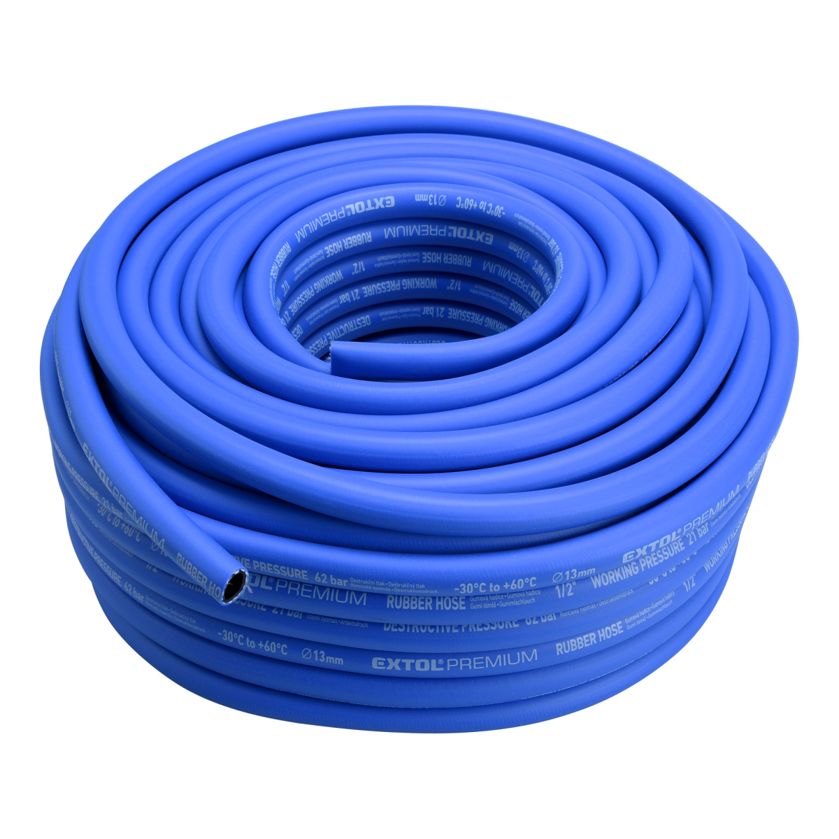 Levně EXTOL PREMIUM Hadice vzduchová, guma, 1/2" (13/19mm), 50m 8865146