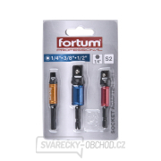 Adaptéry do vrtačky s otoč.úchytem 3ks, 1/4