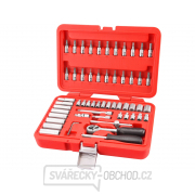 Hlavice nástrčné, sada 57ks, CrV, 1/4 Hlavice nástrčné, sada 57ks, CrV, 1/4