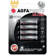 AgfaPhoto Ultra alkalická baterie LR03/AAA, 4ks AgfaPhoto Ultra alkalická baterie LR03/AAA, 4ks gallery main image
