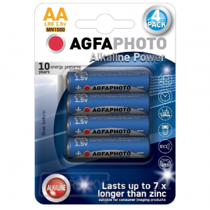 AgfaPhoto Power alkalická baterie LR06/AA, blistr 4ks