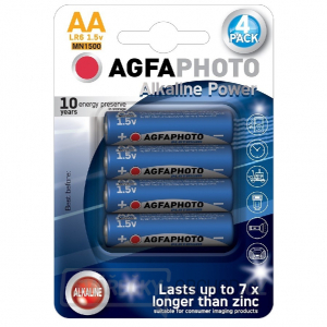 AgfaPhoto Power alkalická baterie LR06/AA, blistr 4ks gallery main image