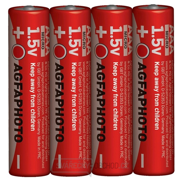 AgfaPhoto zinková baterie AAA, shrink 4ks