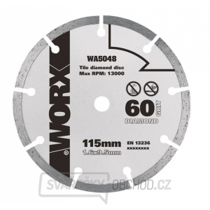 WA5048 - Diamantový kotouč 115 x 9,5  pro WU427, Worxsaw XL