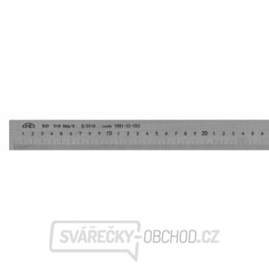 Měřítko bez povrchové úpravy 300 mm s přesahem KINEX, DIN 866/A gallery main image