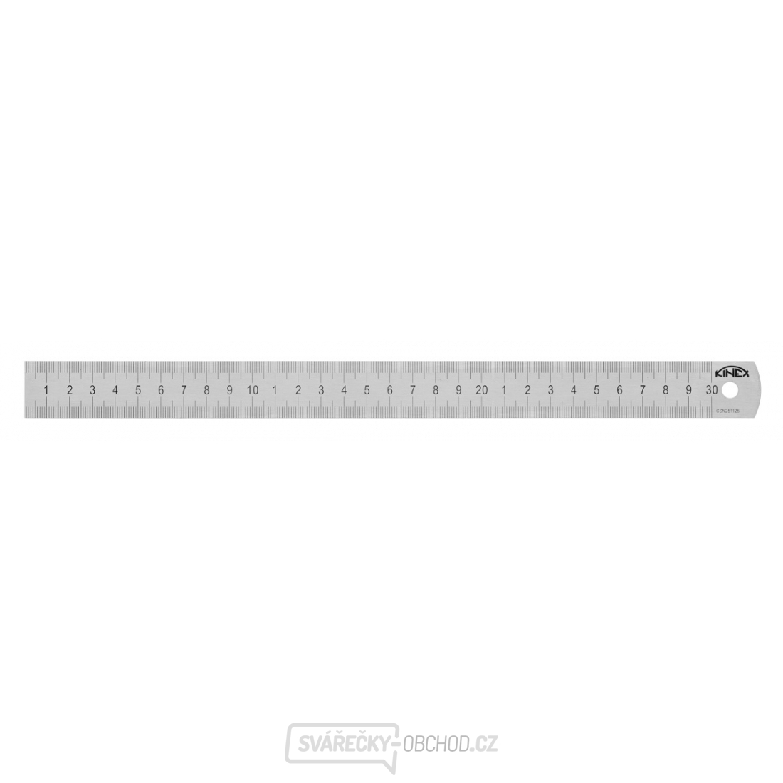 Měřítko ocelové tenké KINEX 500mm