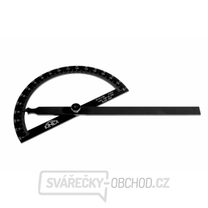 Úhloměr obloukový KINEX BLACK COAT 180°, 120x200 mm Úhloměr obloukový KINEX BLACK COAT 180°, 120x200 mm gallery main image