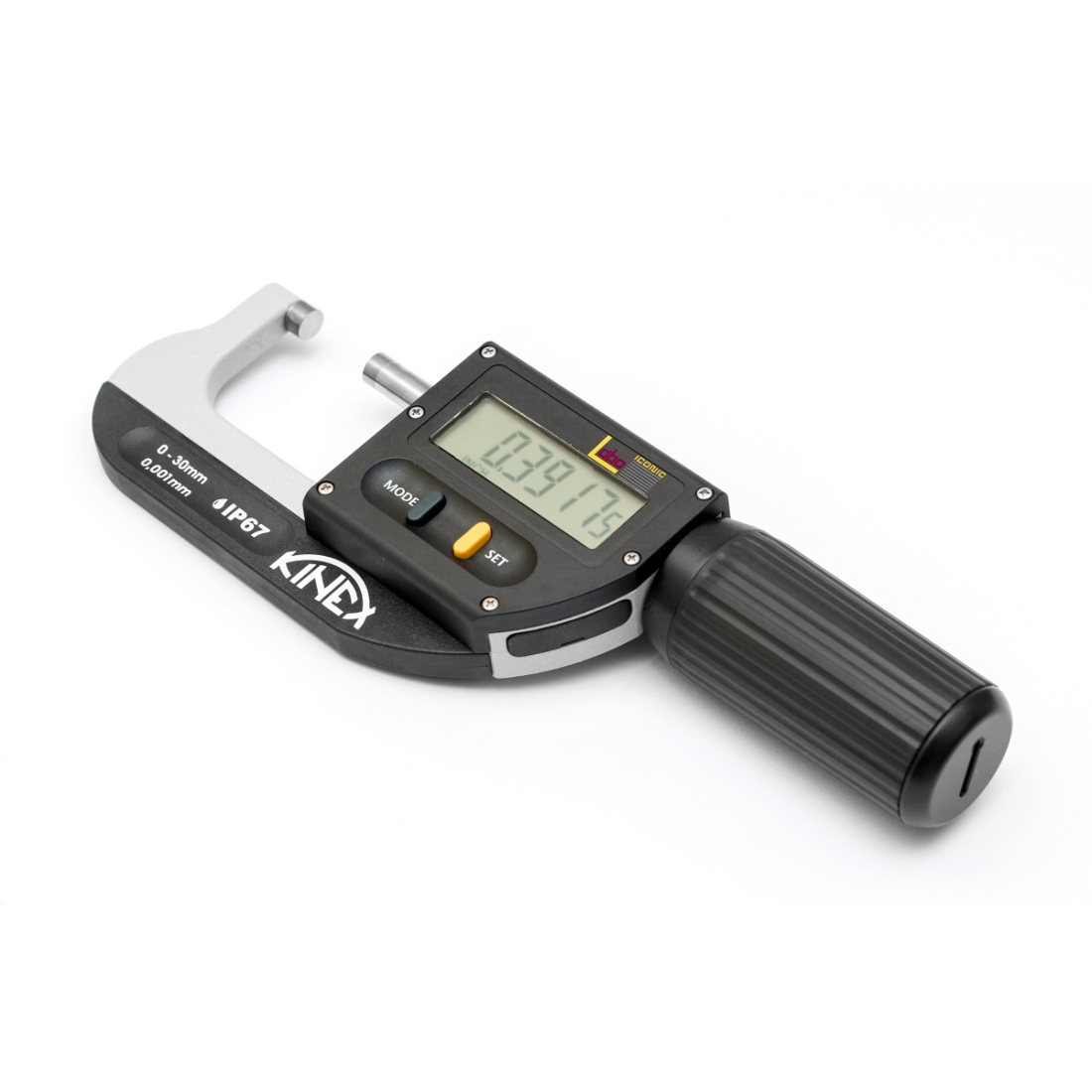 Levně Digitální mikrometr třmenový KINEX ICONIC Labo 30-66mm, 0,001mm, DIN 863, IP 67 7030-27-066