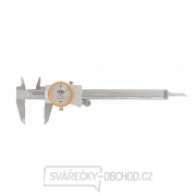 Posuvné měřítko s číselníkovým úchylkoměrem KINEX 200 mm, 0,02 mm, nárazuvzdorný, ČSN 25 1235, DIN 862 Posuvné měřítko s číselníkovým úchylkoměrem KINEX 200 mm, 0,02 mm, nárazuvzdorný, ČSN 25 1235, DIN 862 gallery main image
