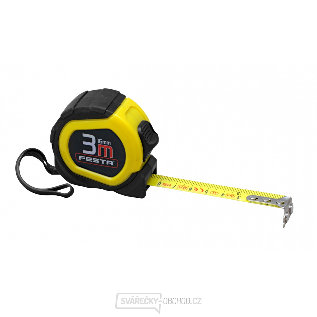 Svinovací metr FESTA 3m - pogumovaný s magnetem, tř. přesnosti 2