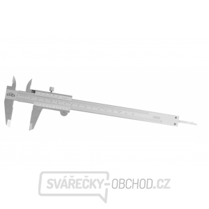 Posuvné měřítko KINEX 160 mm, 0,02 mm, aretace šroubkem, mm+inch, monoblok, ČSN 25 1238, DIN 862