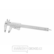 Posuvné měřítko KINEX 150 mm, 0,05 mm, aretace tlačítkem, mm+inch, monoblok, ČSN 25 1238, DIN 862 Posuvné měřítko KINEX 150 mm, 0,05 mm, aretace tlačítkem, mm+inch, monoblok, ČSN 25 1238, DIN 862 gallery main image