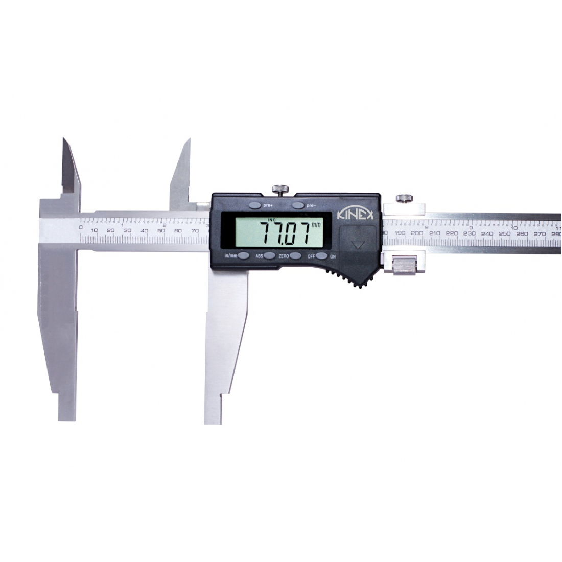 KINEX/K-MET Digitální posuvné měřítko s horními noži KINEX 500/100 mm, DIN 862
