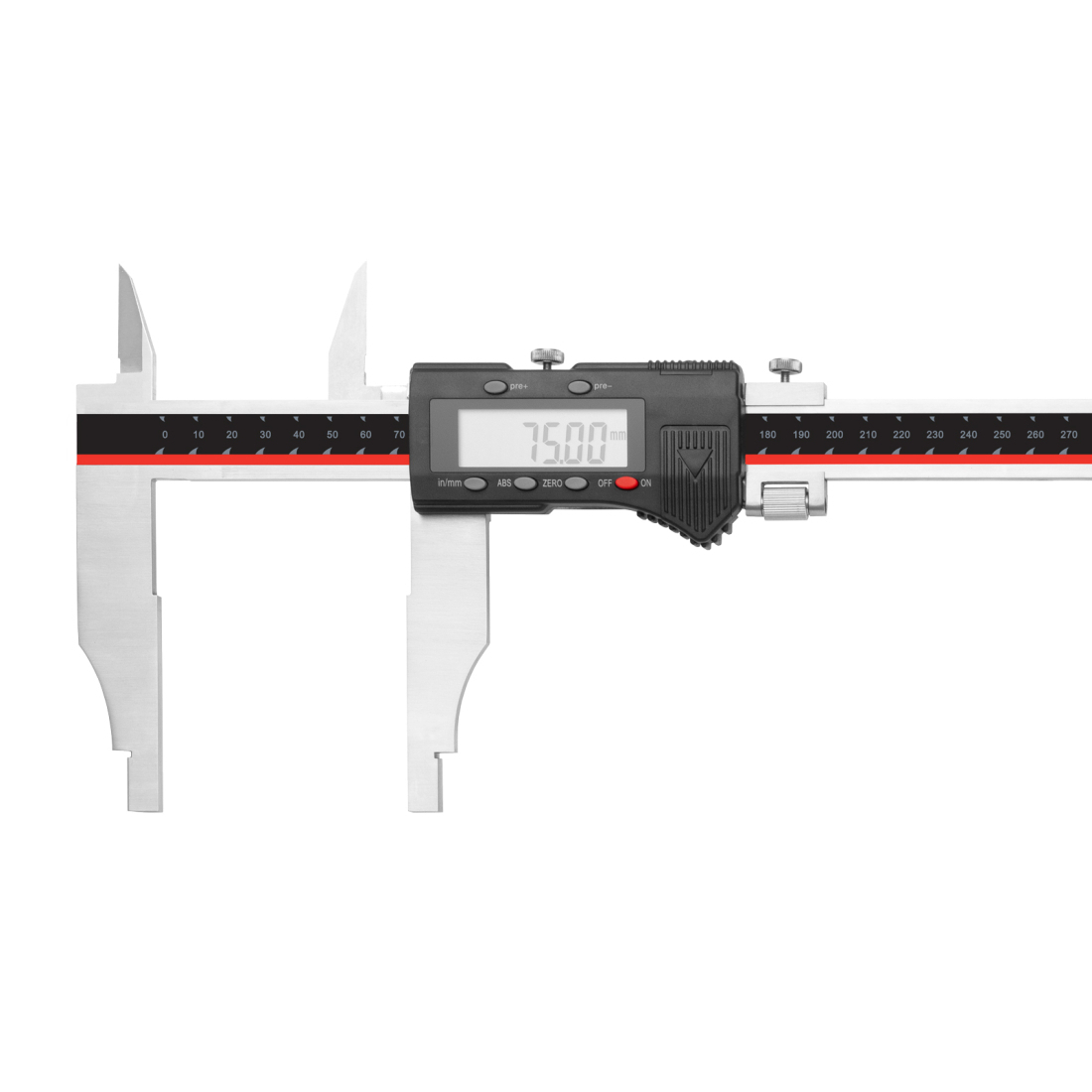 KINEX/K-MET Digitální posuvné měřítko s horními noži KINEX 500/150 mm, DIN 862 6044-05-150