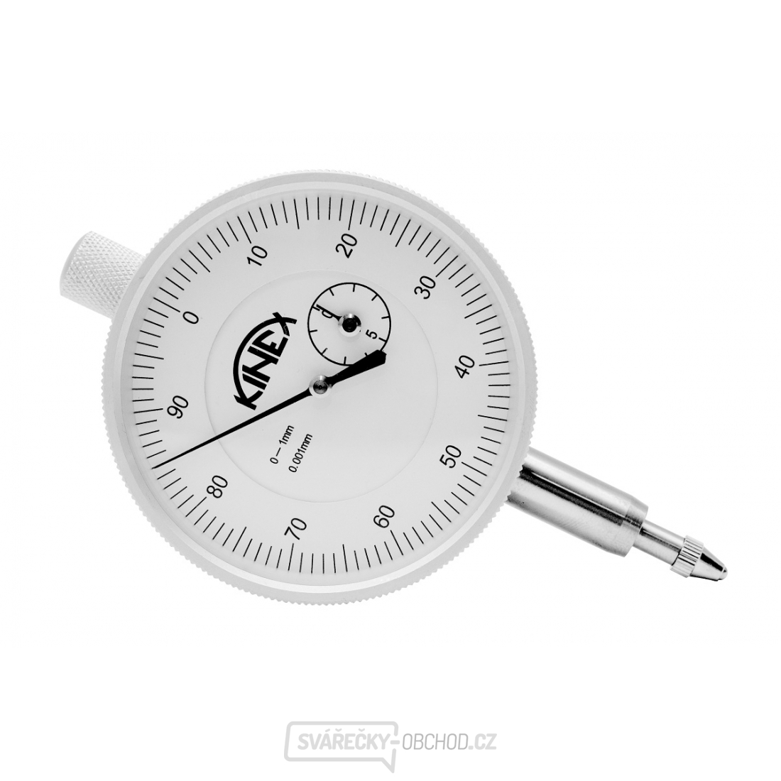 Úchylkoměr číselníkový KINEX 0-1 mm/60 mm/0,001 mm, ČSN EN ISO 463, ČSN 25 1811, ČSN 25 1816