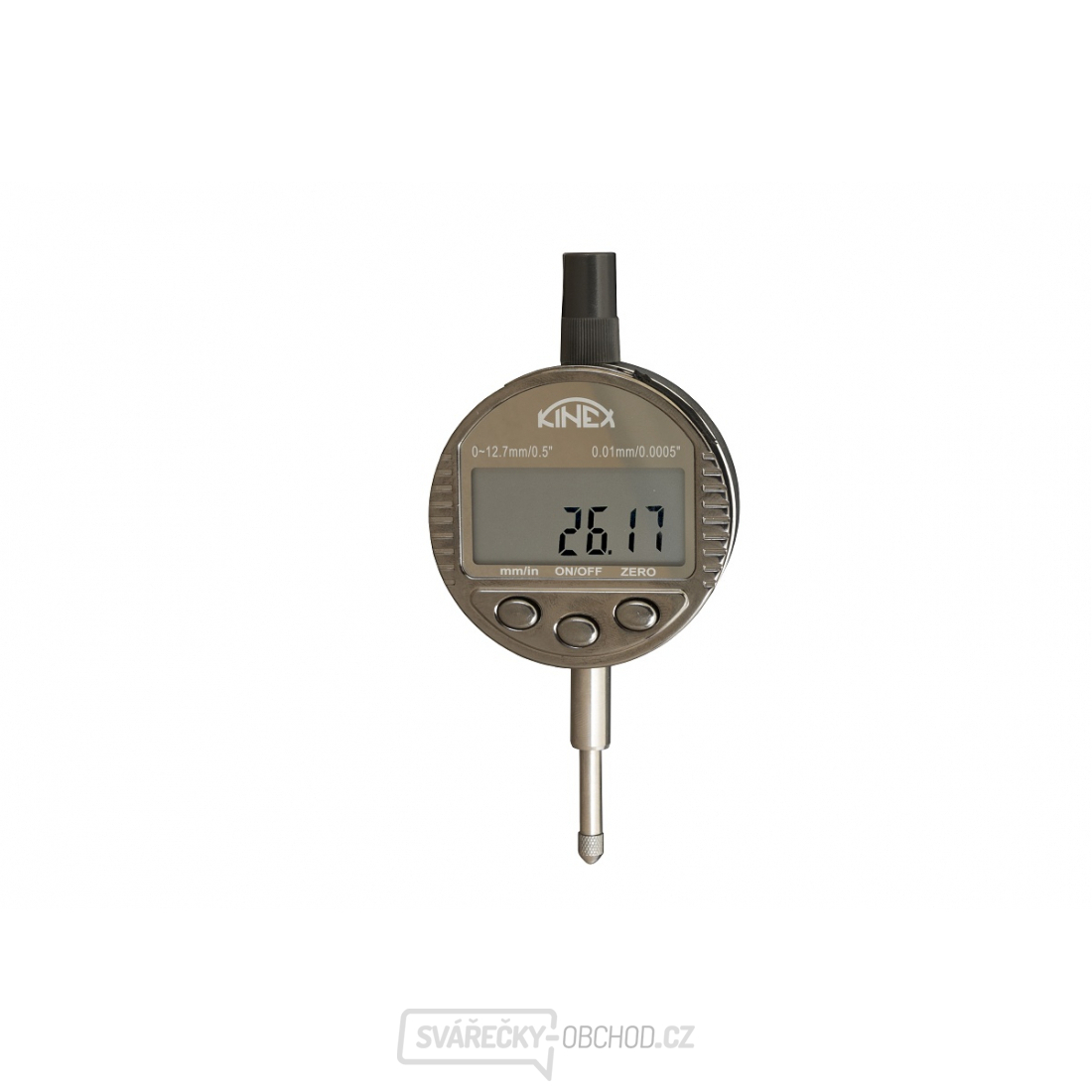 Úchylkoměr číselníkový digitální KINEX, IP 54, 0-12,7 mm/0,01 mm