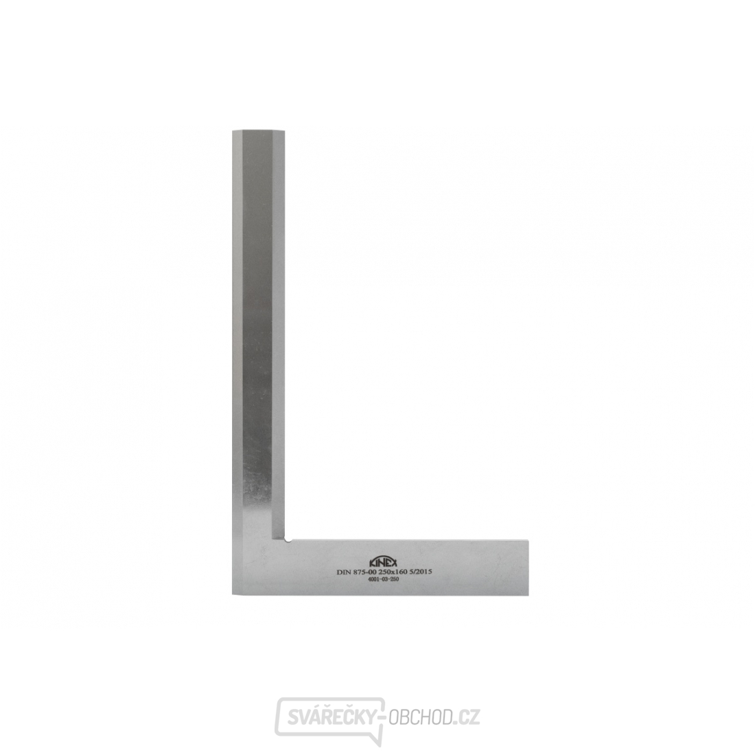 Úhelník nožový (vlasový) KINEX - přesný kalený 150x100 mm, DIN 875