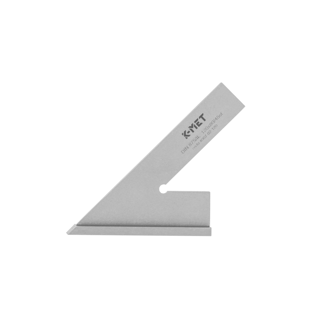 Levně Úhelník příložný 45° KINEX, 20x5 mm/160x100 mm 4007-02-160