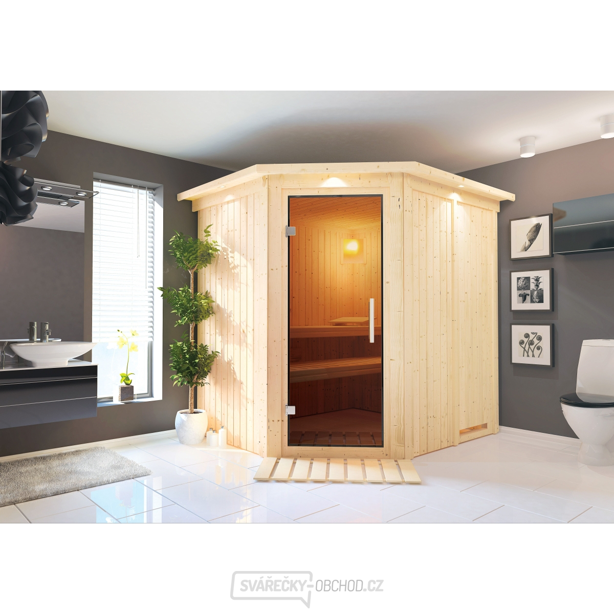 Finská sauna KARIBU SIIRIN (71376) Finská sauna KARIBU SIIRIN (71376) gallery main image