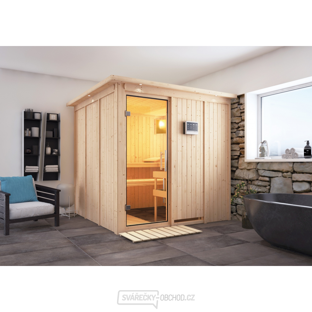 Finská sauna KARIBU RODIN (75730)
