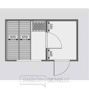 Finská sauna KARIBU SKROLLAN 1 (86287) s předsíní náhled
