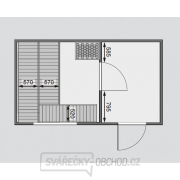 Finská sauna KARIBU SKROLLAN 3 (86308) s předsíní náhled
