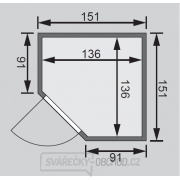 Finská sauna KARIBU LARIN (75604) náhled