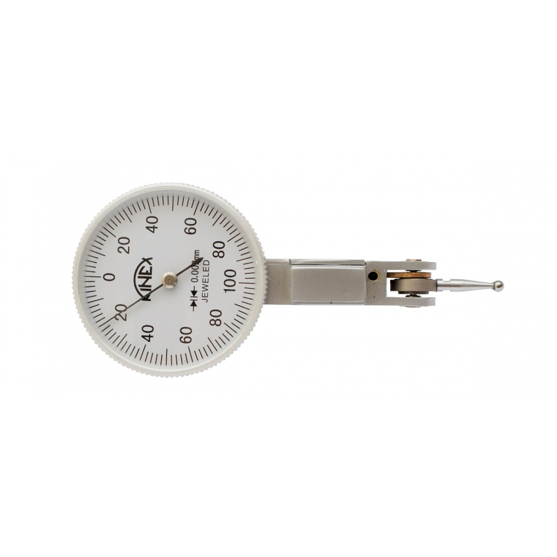 Úchylkoměr páčkový KINEX - horizontální (±0,8) 40/0,01mm 1156-02-010