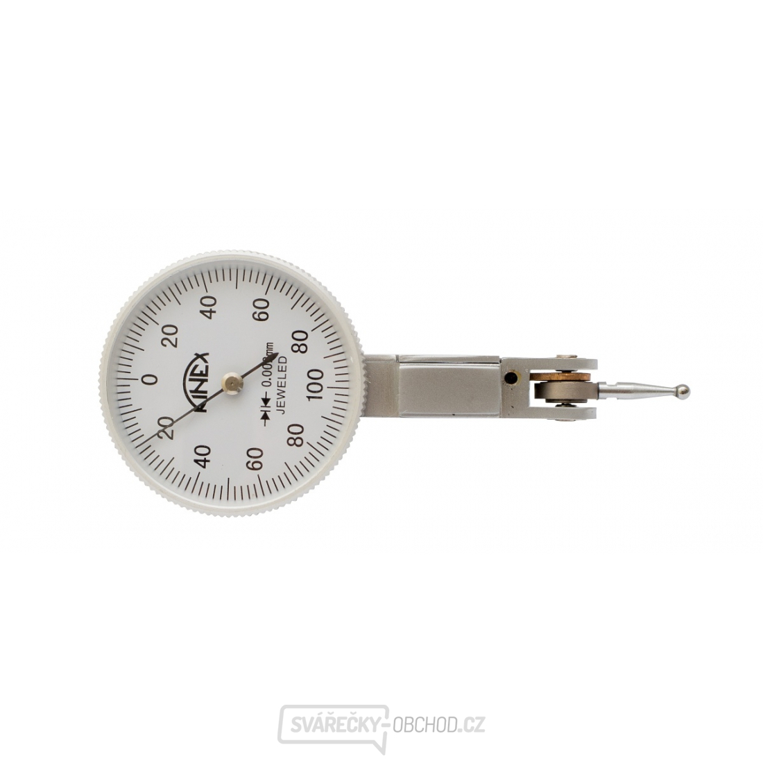 Úchylkoměr páčkový KINEX - horizontální (±0,2) 32/0,002mm
